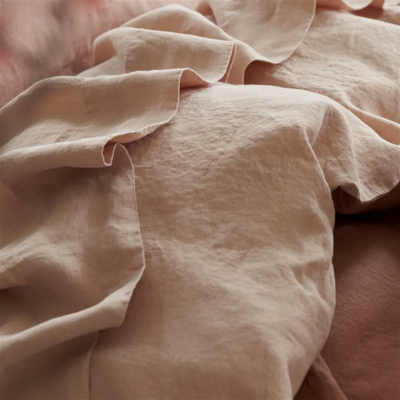 Biella Cameo & Parchment Duvet Cover, Queen Duvet Cover