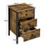  3 Drawer Bedside Table-2083075870
