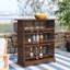 Comptoir de bar Aloria Red Barrel Studio® avec matériau extérieur en bois massif