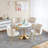Modern dining chair set of 2 with iron tube legs-756516418