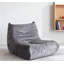 Chaise d'appoint de luxe capitonnée à boutons capitonnés gris, mobilier de salon 1pc