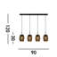 Nakagawa 4-Light Kitchen Island Chandelier