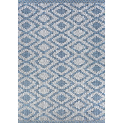 Temple Cloud Geometric Indoor / Outdoor Rug