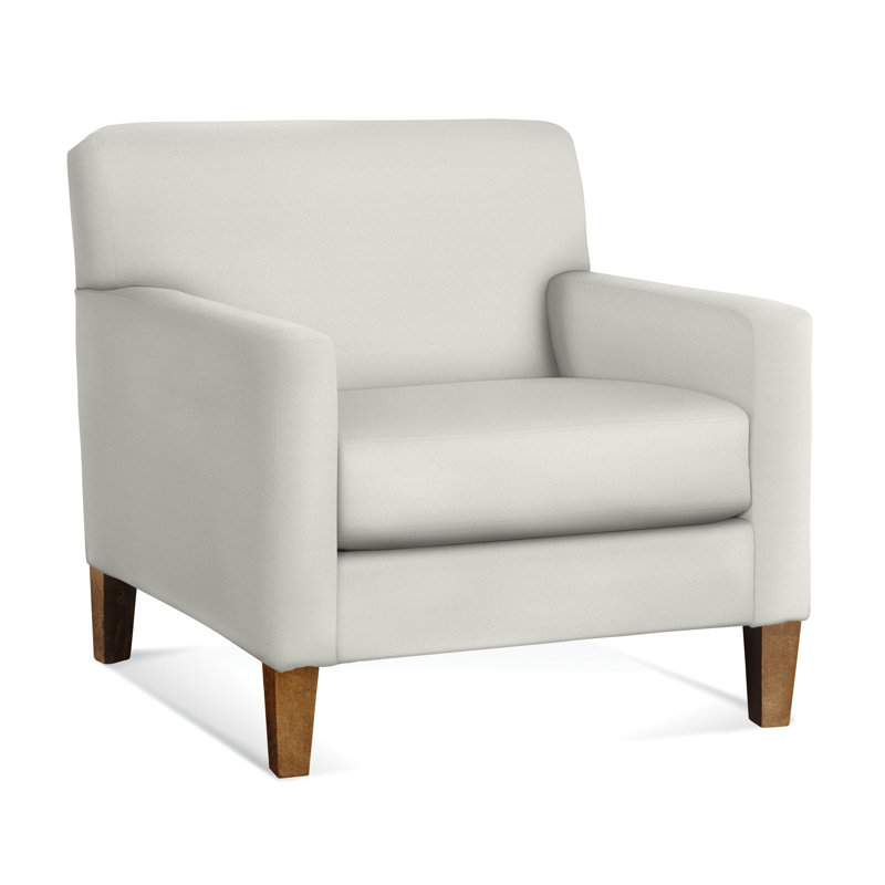 Tampa Upholstered Armchair, Blue Buffalo Check; 0120-61, Havana