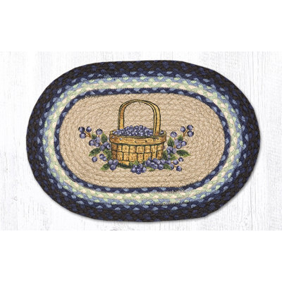  Blueberry Basket Oval Placemat 13" x 19"