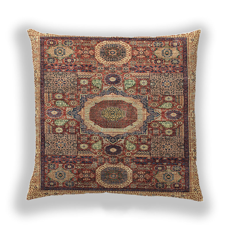 Coussin décoratif abstrait 2360, Microsuède