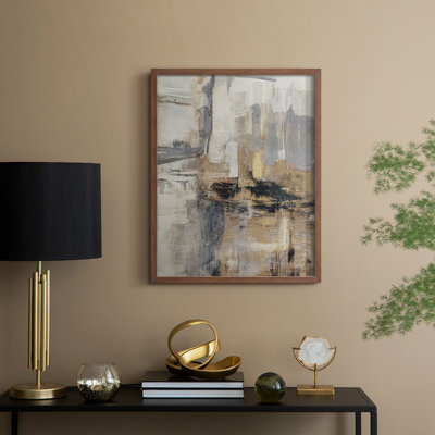 Autumn Field Framed Print - Solid Wood