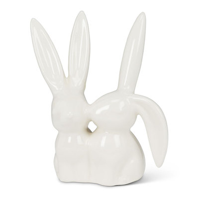 Paire de porte-bagues lapins