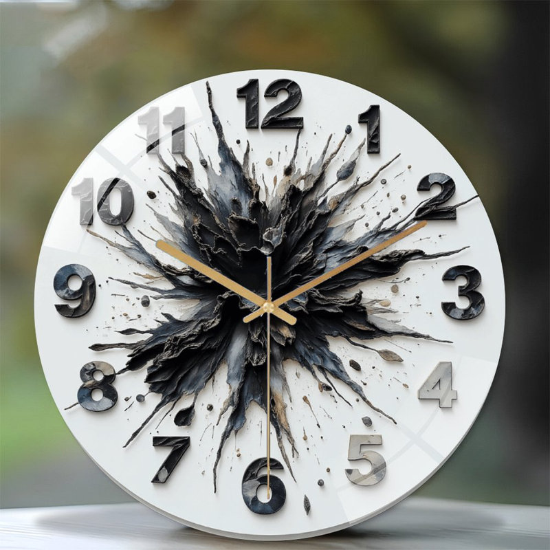 Horloge murale unique 12 po