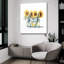  «Sunflower Composition» par Svetlana Aleynikova, art mural en verre acrylique, 36 po x 36 po