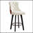 Button Tufted Bar Stools