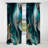Abstract Geode Turquoise II - Abstract Marble Curtain - Blackout Marble Curtain - 1 Panels-107536815