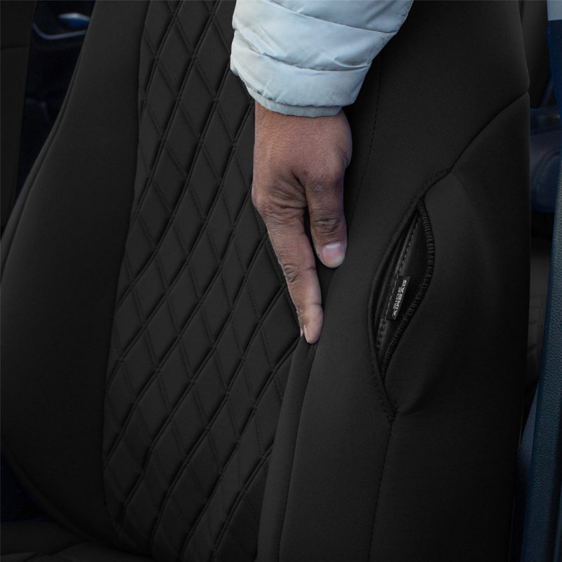 Elastic Automobile Cover By FH Group, Black