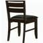 Cappuccino et chaise à rebord noir (ensemble de 2 pièces)
