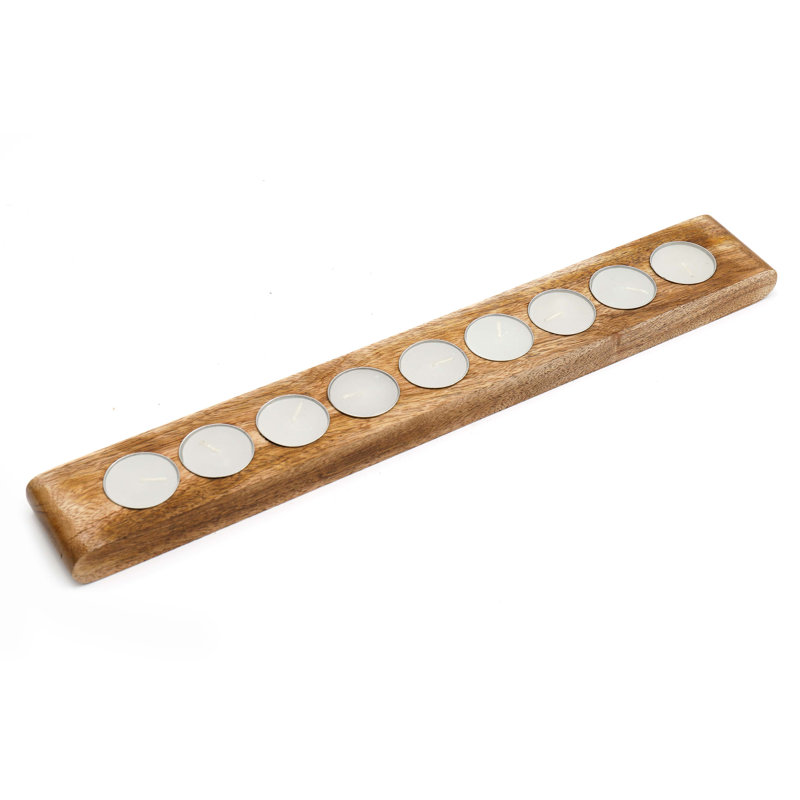 Wood Tabletop Tealight Holder