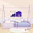 Twin Wood House Bed With Fence-284794367