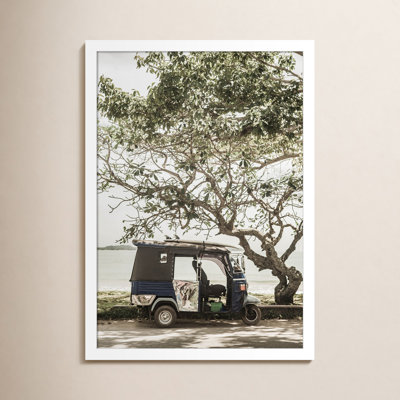 Tuk Tuk by Shot by Clint Wood Framed Wall Art Print