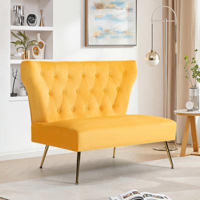 Vardell Fabric 48'' Reception Loveseat