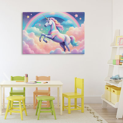 Colorful Galaxy Unicorn Canvas, design by Creative Studio