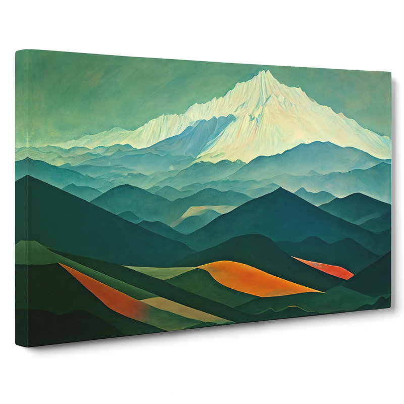 Dynamic Mountain Landscape - Wrapped Canvas, 35cm H x 50cm W x 3cm D
