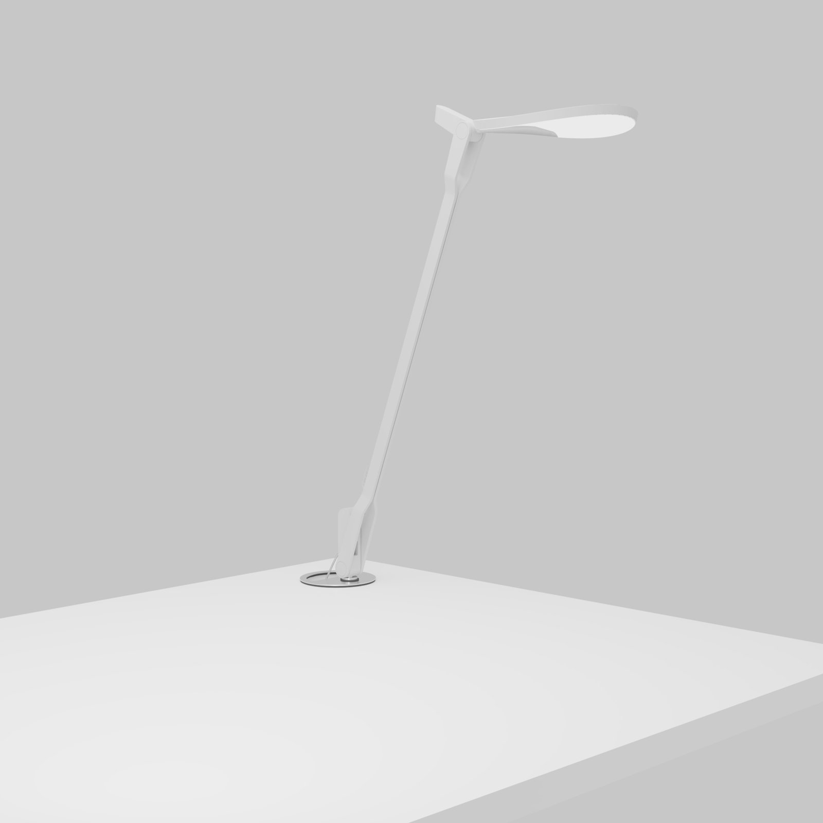 Splitty Metal USB Desk Lamp, Matte White