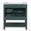 Armoire de meuble-lavabo 30 po avec lavabo en céramique, porte à fermeture en douceur-341496624