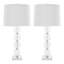 Ensemble de lampes de table transparentes et métalliques 30 po Gagnier-923204602