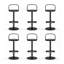 Chaise d'appoint noire Wishbone (ensemble de 6)-908012336-908012338-908012342