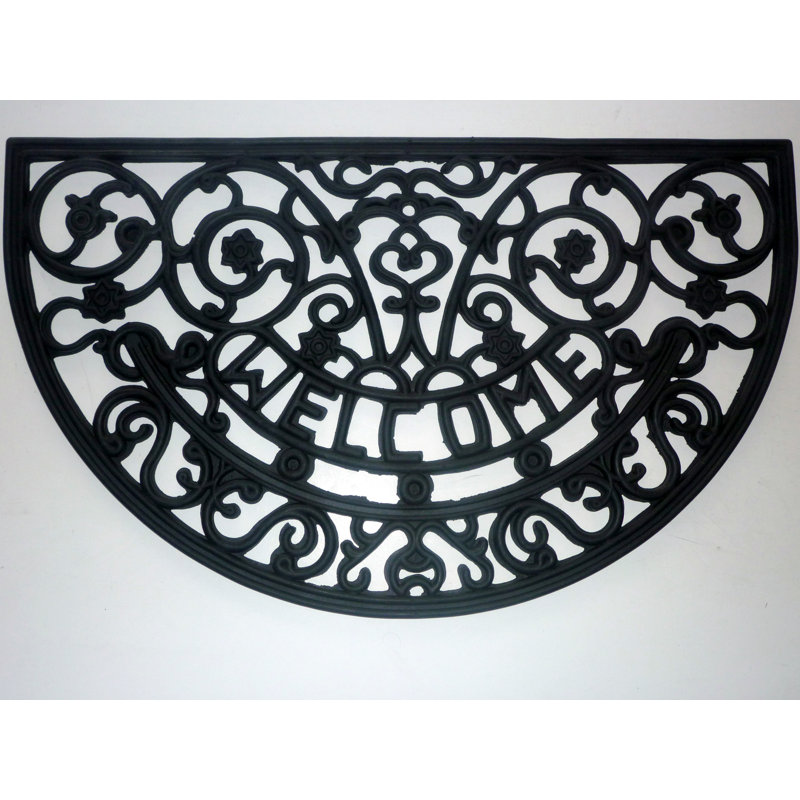 Tapis pour porte d'extérieur Apogee Scroll 30 po x 18 po, Demi-cercle 18 po x 30 po