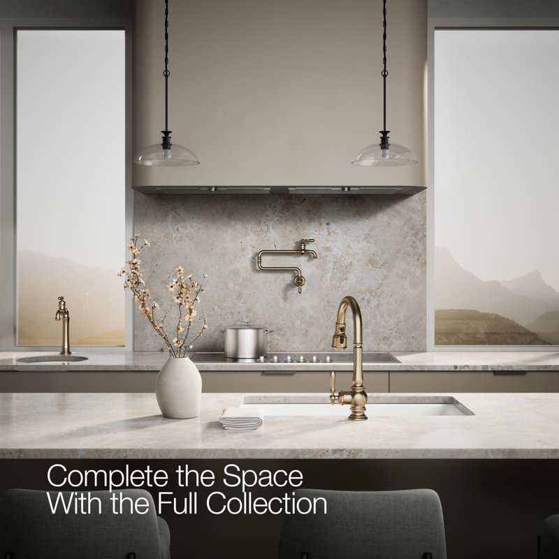 Artifacts® Pull Down Bar Faucet with Accessories, Vibrant Brushed Bronze