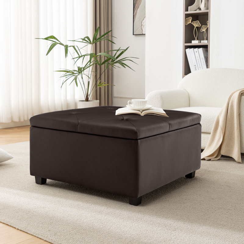 Repose-pieds Hokku Designs Shaylynne, Marron foncé