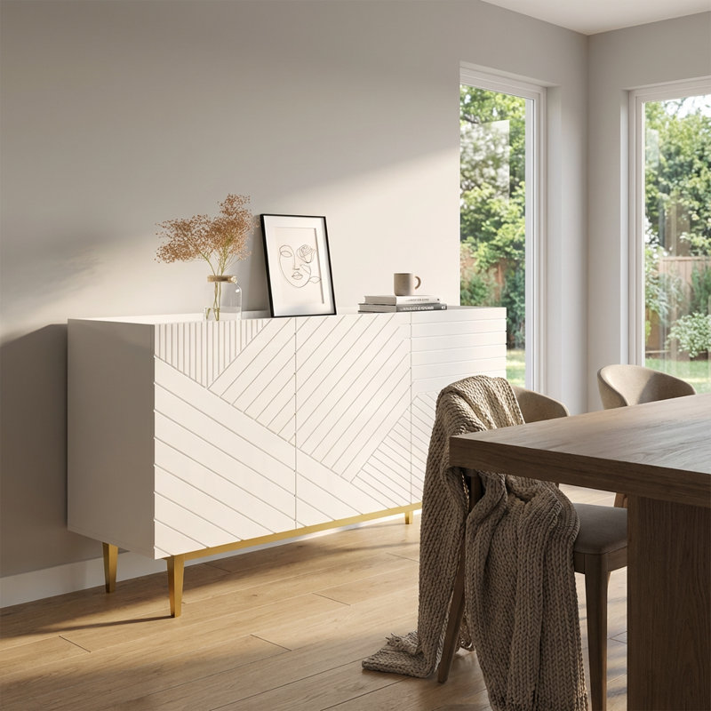Buffet blanc 59,9 "Portillo, Blanc
