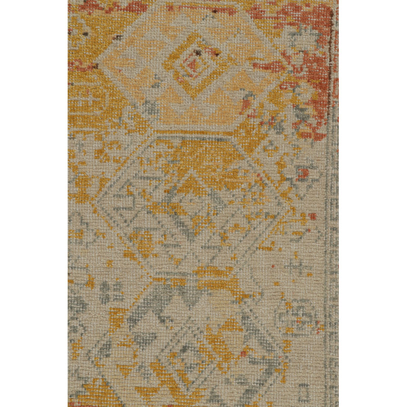 Distressed Homage Hand Knotted Wool Animal Print Area Rug, Rectangle 10' x 14'