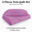 Ensemble de couvre-lit en microfibre embossée 3 pièces avec taies d'oreiller assorties-113737680-113737667