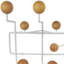 Portemanteau Mid-Century moderne - crochets muraux avec boules en bois massif, cintre décoratif pour la maison, la chambre à coucher, le vestibule-871240757