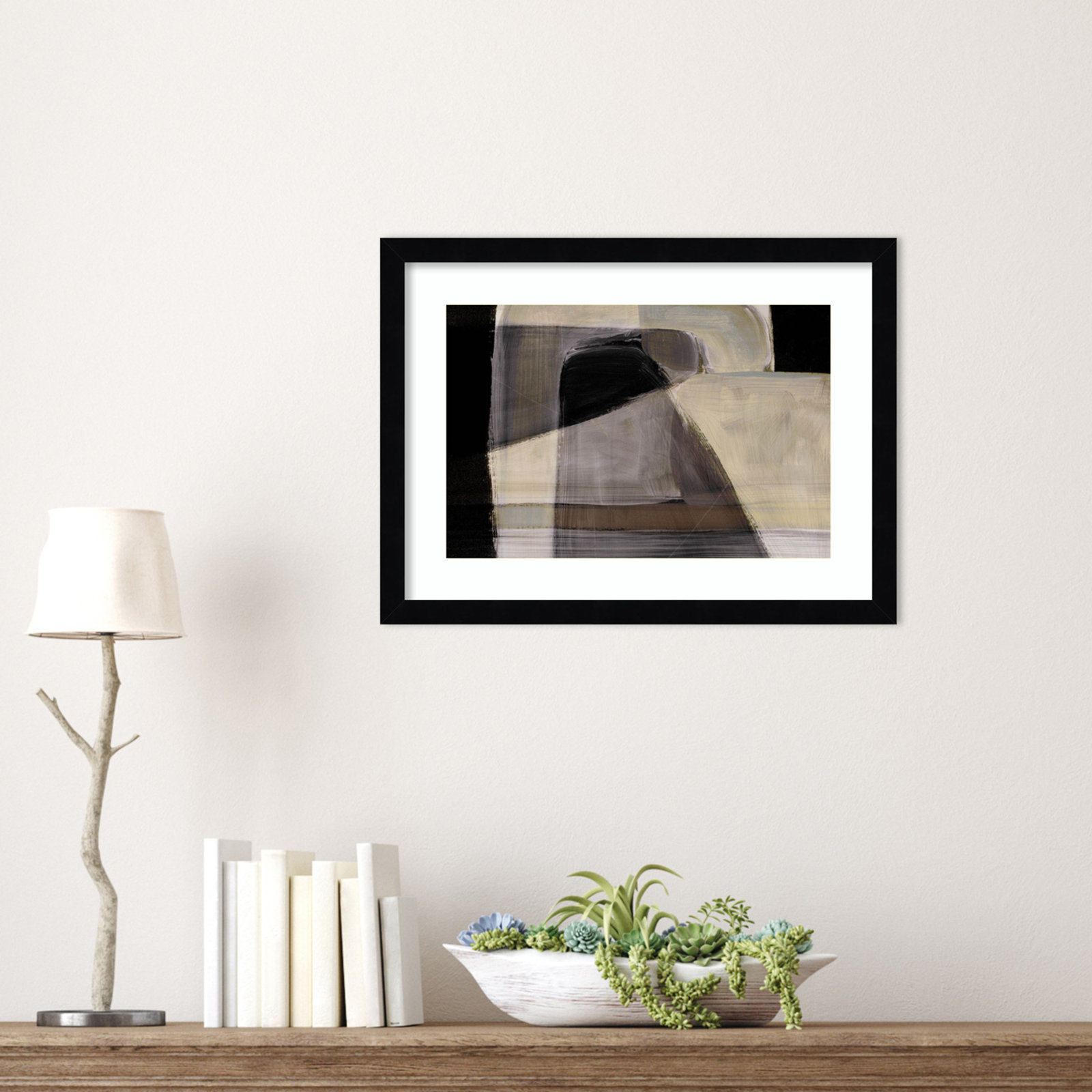 Cleve "Moods" Print by Dan Hobday, Black, 13" H x 17" W