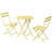 3 Piece Patio Bistro Set Of Foldable Round Table And Chairs-1029288247