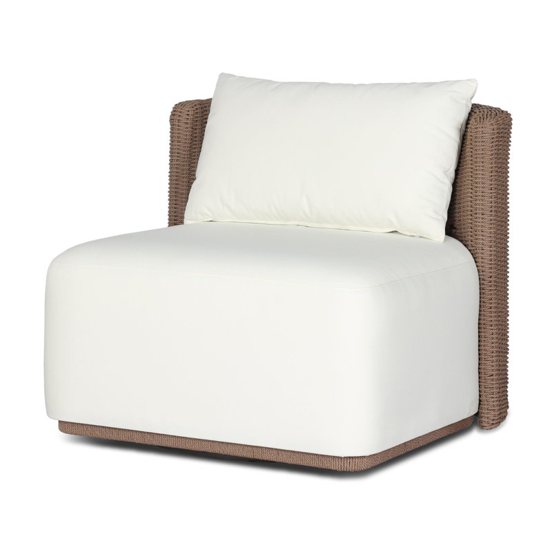 Somers Outdoor Swivel Lounge Chair, Arashi Salt