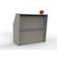 Bureau de réception rectangulaire en stratifié Previlus-385660825