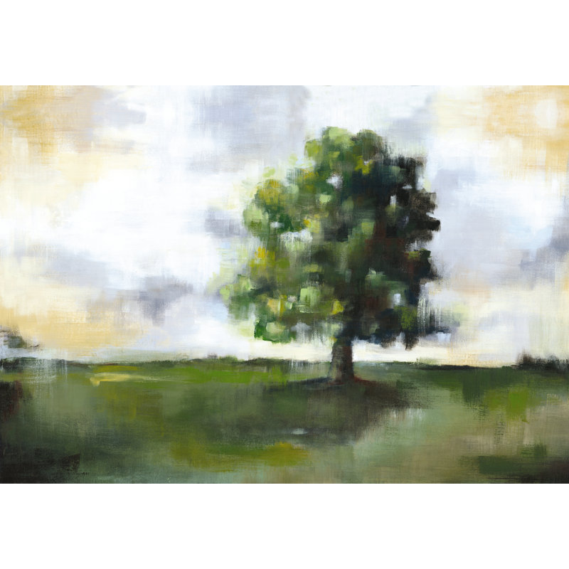 Painterly Tree - Wrapped Canvas Painting, 30cm H x 46cm W x 3.8cm D