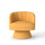Fauteuil demi-tonneau pivotant en velours Murrow-1657574650
