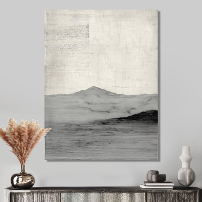 Gris noir, désert du Sahara - art minimaliste sur toile, art mural gris minimaliste