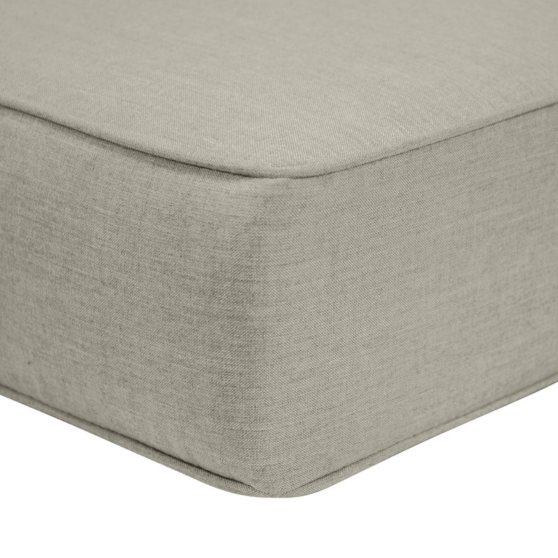 Sunbrella® Outdoor Ottoman Cushion, Spectrum Dove Sunbrella® Plainweave