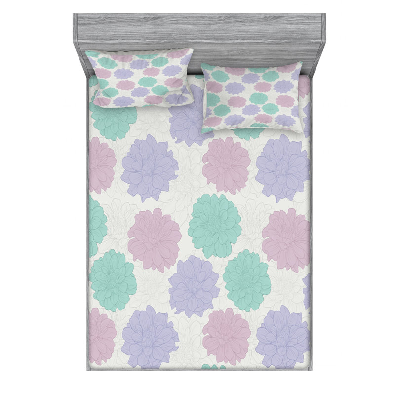 Microfiber Sheet Set, Queen Sheet Set with Fitted Sheet