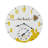 14" Bee Kind Clock With Thermometer