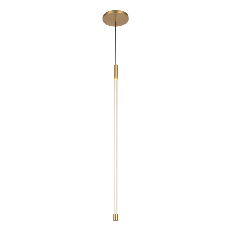 Luminaire suspendu à 1 lumière Motif, H 26,75 po x l 0,75 po x P 0,75 po