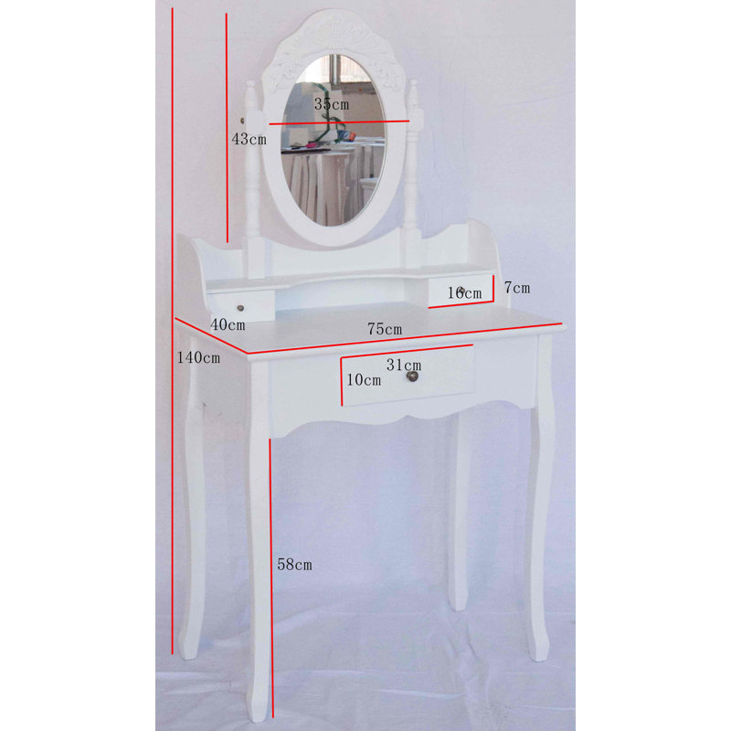 Dartmouth Dressing Table with Mirror