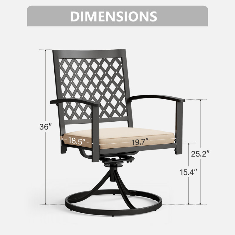 Ensemble de salle à manger rectangulaire avec coussins 61,4 "pour 8 personnes Leonard