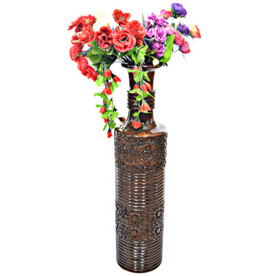 Wood Floor Vase