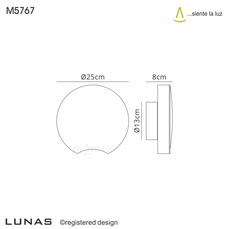 Webrook LED Flush Mounted Sconce